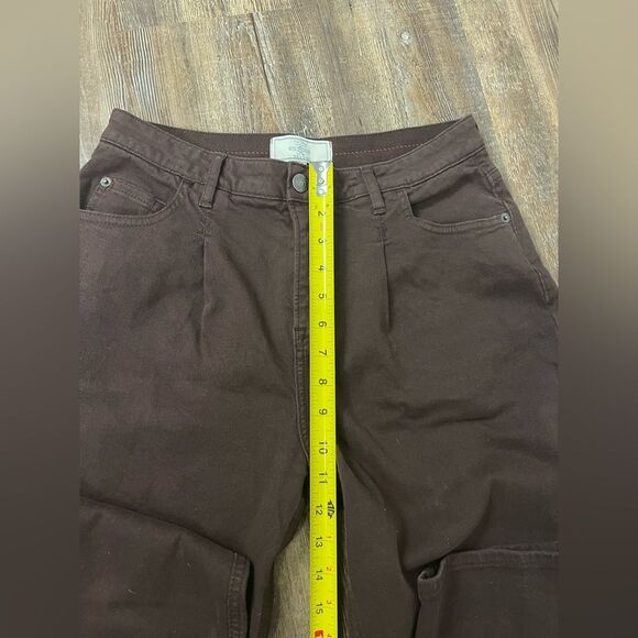 Fat Face Purple Mid Rise Cleo Canvas Barrel Leg Chinos Size 4 - Picture 7 of 12